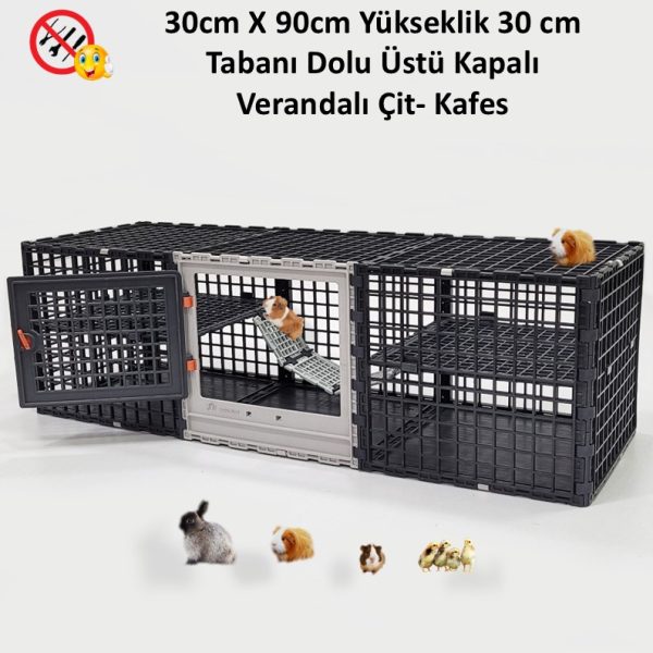 30cm X 30cm X 90 Cm, Üst Kapalı, Ginepig, Hamster, Civciv Çit, Kafes