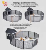 52cm X 52cm Yükseklik 75cm, Temizlik Tavalı, Küçük Irk Köpek, Kedi, Tavşan, Ginepig,  Hamster, Civciv Ev, Yuva, Kafesi ve Bahçesi. - Görsel 4
