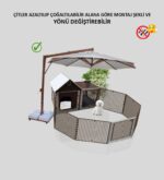52cm X 104cm Yükseklik 52cm, Çatılı Bölüm Yükseklik 75cm,Ahşap&Plastik Karışımı, Köpek, Kedi, Tavşan, Ginepig,  Hamster, Civciv Ev, Yuva, Kafesi ve Bahçesi. - Görsel 4
