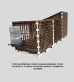 Ahşap&Plastik Karışımı Ginepig, Hamster, Civciv, Bıldırcın Temizlik Tavalı Kafes. - Görsel 8