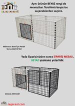 60cm X 120cm X Yükseklik 60cm Katlanabilir Köpek, Kedi, Tavşan, 3cmx 4cm Aralıklı Çit, Kafes (LGN60_SCX_6) - Görsel 6