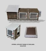Ahşap&Plastik Karışımı Ginepig, Hamster, Civciv, Bıldırcın Temizlik Tavalı Kafes. - Görsel 7