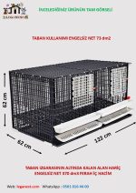 62cm X 124cm X 62cm Yumurta Eğimli Tavuk, Sülün, Yarka, Bantam, Güvercin, Keklik Kafesi LGN60120_TVE_SD - Görsel 4