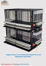 62cm X 124cm X 62cm Yumurta Eğimli Tavuk, Sülün, Yarka, Bantam, Güvercin, Keklik Kafesi LGN60120_TVE_SD - Görsel 9