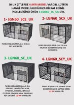 60cm X 120cm X Yükseklik 60cm ÜST KAPALI Köpek, Kedi, Tavşan, Civciv 2cmx 2cm Aralıklı Ultra Çit, Kafes (LGN60_SC120_UK) - Görsel 3