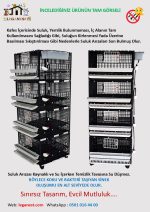 62cm X 62cm X 170cm 100-120Ad. Bıldırcın, 48-60 Keklik Kapasiteli LGN60_BLD_4TK - Görsel 4