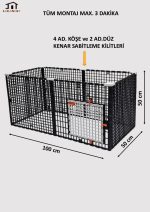 2cm X 2cm Sık Aralıklı 50cm X 100cm X 50cm Kedi, Köpek, Tavşan, Ginepig, Hamster, Civciv, Çit LGN50_SC_6 - Görsel 2