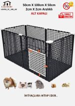 2cm X 2cm Sık Aralıklı, 50cm X 100cm X 50cm, Kedi, Köpek, Tavşan, Ginepig, Hamster, Civciv LGN50_SC_100_AK